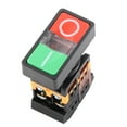 thumbnail image 4 of Interruptor pulsador doble AS‑22N con luz LED, sin contacto NC, botón momentáneo de encendido y apagado (24 VCC), 4 of 14