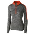 thumbnail image 6 of Holloway Sportswear M Boys ELECTRIFY 1/2 ZIP PULLOVER Black Heather/Orange 222642, 6 of 7
