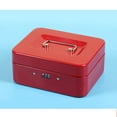 thumbnail image 3 of RABBITH Standard Steel Cash Box with Combination Lock Small / Middle Size Cash Box Metal Safe Boxes, 3 of 19