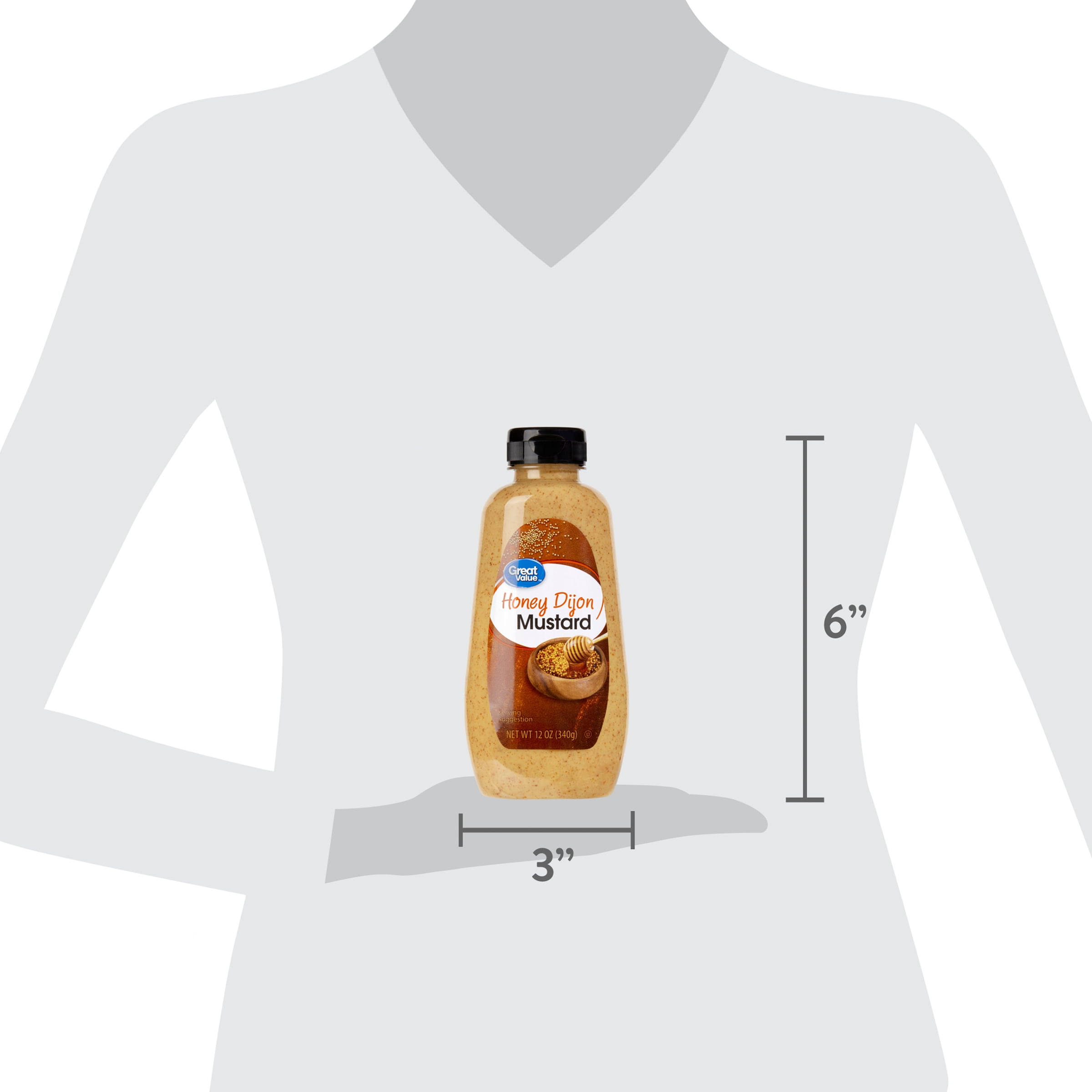 Great Value Honey Dijon Mustard, 12 oz