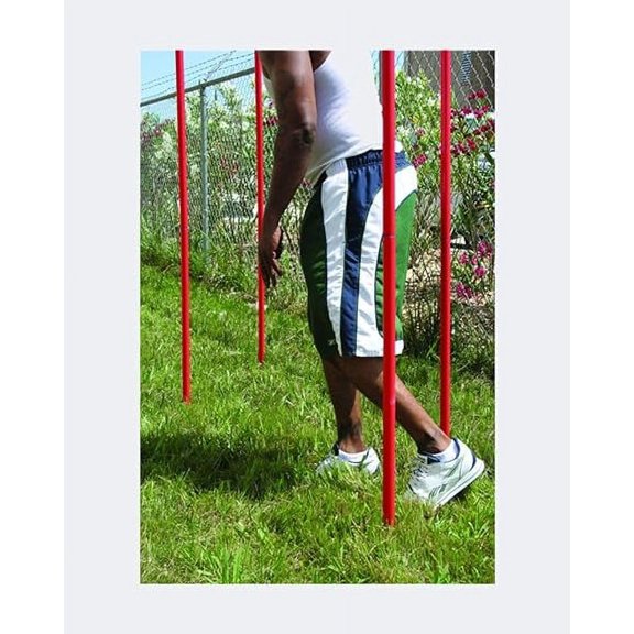 Amber Fight Gear Dynamic Agility Slalom Poles Set Enhance Speed, Coordination, and Balance - Durable 60" Poles with Configurable Design - Ideal for Versatile Training Sessions