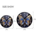 thumbnail image 2 of Elegant Butterfly Wall Clock Round Silent Non Ticking Battery Operated Accurate Arabic Numerals Design Clocks for Home Kitchen Living Room Bedroom 9.5inch Home Decor, 2 of 6