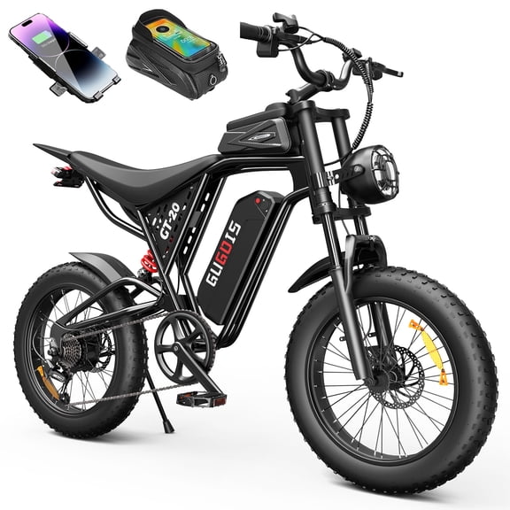 750W Electric Bike for Adults, 20" * 4.0 Electric Mountain Bike, 48V 15.6Ah Battery Fat Tire Ebike, Full Suspension, Max.28mph, UL2849