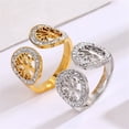 thumbnail image 4 of HIJONES Men Women's Stainless Steel Ancient Tree of Life Open Ended Ring Vintage Leaves Statement Ring Personalized Jewelry Silver Size 8, 4 of 6