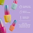 thumbnail image 3 of Biwat-RapiDry Quick Dry Nail Polish Colors | Opaque, Crème, Shimmer Shades with Clear Protective Base & Shine-Boosting Top Coat | Vegan, Smudge Proof, and Fast Drying in 60 Seconds, 3 of 4