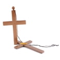 thumbnail image 2 of Exorcista Sacerdote Monje Cruz de plástico Crucifijo Collar de disfraces para Navidad (Cadena negra), 2 of 4