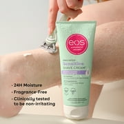 eos Shea Better Womens Shaving Cream, Sensitive Skin, Fragrance Free, 7 fl oz
