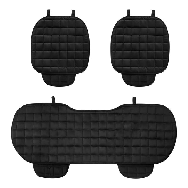 SUNSIOM 3Pcs Car Universal Seat Cushion Breathable Non-Slip Front Rear Seat Cushion, Auto Bench Protector for Car