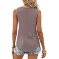 thumbnail image 4 of KISSMODA Womens Summer Tank Tops Casual Sleeveless Solid Printed Tunic Top Loose Fit V Neck Shirts, 4 of 4