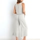 thumbnail image 3 of Puntoco 2 piezas moda mujer cuello redondo sólido sin mangas blusa + bolsillos sueltos pantalones conjuntos liquidación Puntoco Puntoco-1196, 3 of 7