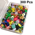 thumbnail image 1 of WHAMVOX 300Pcs Multi-Color Map Tacks Assorted Color Plastic for Corkboard Use Office Supplies Fashion Design, 1 of 6