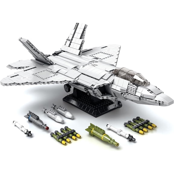 F-22 Raptor Fighter Building Block Set (1837 pieces)