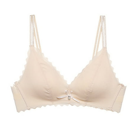 

Rumida Bra Underwear Breathable Comfortable Solid Color Elastic for Women Lady Student Breathable Comfortable Solid Color Elastic Women Lady Student Bra Underwear 36