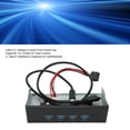 thumbnail image 4 of Optical Drive Front Panel, 5.25inch USB3.2 4 Ports 10Gbps HUB Optical Drive Panel  TYPE E Optical Drive Front Panel for Desktop Motherboard, Extension Drive Front Panel, 4 of 8