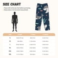 thumbnail image 4 of Picia Friendly Smiling Sharks Womens Soft Woven Cotton Elastic Waistband Sleep Pajama Pant Lounge Sleep Pant With Pockets And Drawstring-Large, 4 of 9