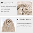 thumbnail image 3 of FZ FANTASTIC ZONE Woman Men Winter Warm Hat Beanie Long Scarves Touch Screen Gloves Knit Set,Beige, 3 of 8
