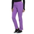 thumbnail image 3 of Cherokee Infinity Women Medical Scrubs Pant Mid Rise Tapered Leg Pull-on CK065AT, XS Tall, Purple Nitro, 3 of 6