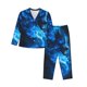 thumbnail image 1 of Balery Wolf Conjunto de Pijama con Estampado para Mujer, Conjunto de Dos Piezas con Manga Larga, Ropa de Dormir Suave con Bolsillos, Pijamas Cómodos-Small, 1 of 7