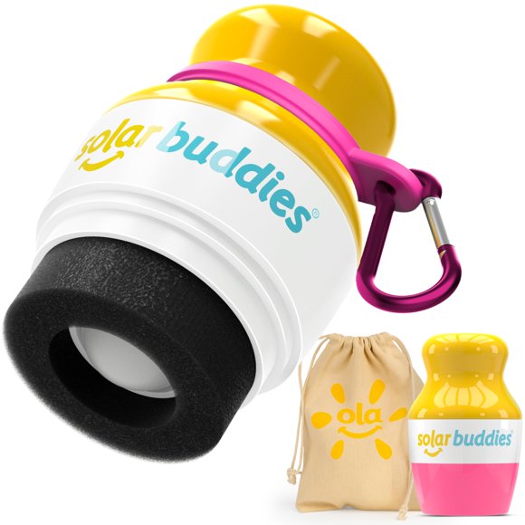 Paquete de bolsas aplicadoras de protección solar Solar Buddies Pink de 100 ml