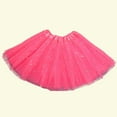 thumbnail image 4 of JSGEK 3-9Years Kids Soft Skirt for Princess Brithday Party Regular Fit Fashion Swing A Line Skirt Comfort Solid Color Toddler Tulle Tutu Skirt Little Girls' Casual Skirtes Hot Pink, 4 of 5