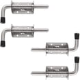 thumbnail image 1 of 4 Pack 5 Inch Spring Loaded Latch Pin 304 Stainless Steel Barrel Bolt Thickened 2mm Door Lock, Brushed Finished, 1 of 7