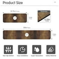 thumbnail image 3 of Yayeee Faucet Mat for Kitchen Sink 30" Diatomite Long Splash Guard Pad, Wood Grain, 3 of 7