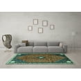 thumbnail image 3 of Ahgly Company Indoor Rectangle Persian Turquoise Blue Traditional Area Rugs, 2' x 4', 3 of 4
