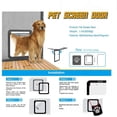 thumbnail image 3 of Dog Screen Door, Inside Door Flap 12x14x0.4 Inch, Lockable Pet Screen Door, Magnetic Self-Closing Screen Door with Locking Function, Sturdy Screen Door for Dogs Cats, 3 of 9