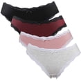 thumbnail image 6 of Women's Assorted Hipster Panties Cotton Soft Underwear Pack of 4, 6 of 6