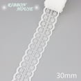 thumbnail image 4 of (5 yardas/rollo) tela de encaje blanco decoración de correas precioso Material de poliéster para embalaje de regalo, 4 of 5