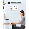 thumbnail image 2 of Soporte para computadora portátil RIWUCT plegable de aluminio ajustable en altura, 2 of 7