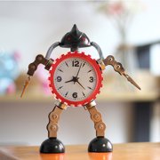 Apooke Gear Robot Desktop Alarm Clock for Creative Student Silent for Time Clocks