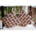 thumbnail image 3 of Simply Daisy 18" x 18" Pineapple Stripes Indoor/Outdoor Polyester Throw Pillow, Pomegranate, 3 of 3