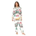 thumbnail image 2 of FORMRS Onesies Pajama for Adults Unisex Hoodie Winter Jumpsuit One Piece Sleepwear, Sizes S-2XL, Christmas Train, 2 of 7