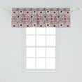 thumbnail image 2 of Ambesonne Aztec Window Valance, Animal Motifs Circles, 54" X 18", Vermilion Dark Blue, 2 of 3