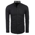 thumbnail image 2 of COOFANDY Mens Shirt Slim Fit Dress Wrinkle Free Business Plaid Button Down Collar, 2 of 6