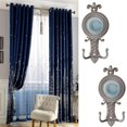 thumbnail image 2 of s De Ventana De Ganchillo Doble De 2 Piezas s Sostenedores De Retenciones Baoblaze Gancho de lazo de la cortina, 2 of 8