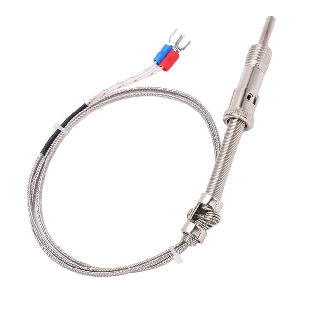 K Type Temperature Sensor, Thermocouple Wire Probe Heatproof Exquisite Stainless Steel Shielded Compression Spring For Home For Factory