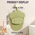 thumbnail image 3 of Food-Grade Soft Silicone Body Scrubber Shower Brush | Oimcto Handheld Cleansing Skin Brush, Gentle Exfoliating and Lather Well, Hygienic Bath Scrub for Women, Men - Yellow, 3 of 7