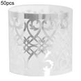 thumbnail image 2 of Visland 50PCS Disposable Napkin Rings, Laser Cut Foil Paper Napkin Rings Self Adhesive Set of 50 for Party Table Settings Decoration, Dinner Parties, Weddings, 2 of 5