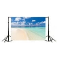thumbnail image 2 of Fondo de playa ABPHQTO 150x220 cm Olas Cielo azul Nube blanca fotografía, 2 of 3