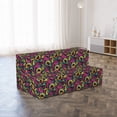 thumbnail image 2 of Floral Foldable Mattress, Graphical Vibrant Flowers, 78.7" x 47.2", Multicolor, by Ambesonne, 2 of 4