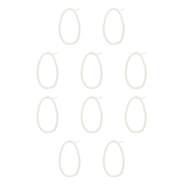 Minnieouse Collar de perlas de imitación, accesorio de moda, adorno de vestir, decoración colgante, collares de moda, regalo de cumpleaños tipo Tipo 1 10piezas