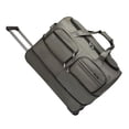 thumbnail image 3 of Bolso de lona ondulante transporta en el equipaje El agua resistente a la maleta de los viajes de viaje de servicio pesado Bolsa de semana M gris M, 3 of 8