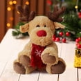 thumbnail image 4 of Muñeco de peluche de Navidad de dibujos animados, almohada de reno suave, muñeco de figurita de peluche de reno para dormitorio, sala de estar de Zulema Alces de peluche, 4 of 7