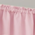 thumbnail image 3 of Valances for Windows, AUCHEN Ultra Elegant Solid Color Short Curtain Valance, Pocket Valances for Windows - Bathroom, Living Room and Kitchens - 52" x 18", Pale Pink, 3 of 7