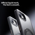 thumbnail image 5 of Dteck for iPhone 16e Case 2025, Compatible with MagSafe, Built-in Rotatable Ring Holder Matte Lightweight Military Grade Protection Shockproof Phone Case for iPhone 16e 6.1",Clear, 5 of 7