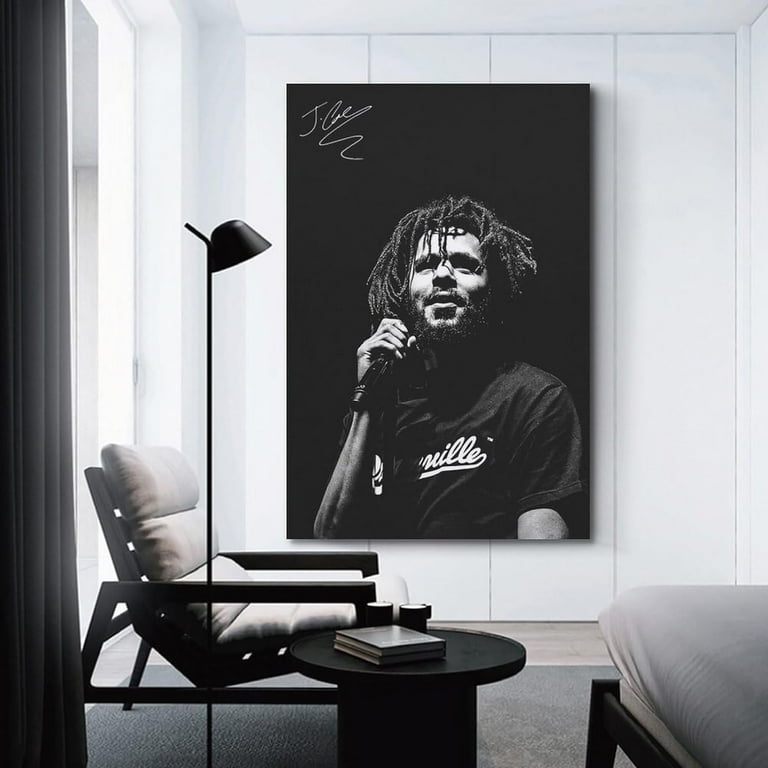 FORINC J Cole Poster Music Poster Hip Hop Rapper Poster Poster Art Decor Painting Aesthetic Wall Art Canvas for Bedroom Decor 12x18inch 30x45cm Style 1 Walmart