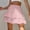 Pink, variant on YSUEJPF Flowy Shorts for Women Polka Dot Mini Skirts Boho Ruffle Tiered Skirt High Waist Golf Tennis Short Skirt