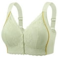thumbnail image 3 of Hilenly Plus Size Bras for Women No Underwire Front Closure Bras Comfort Wireless Snap Closing Lace Bra, 3 of 3